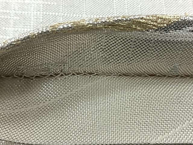 平和屋着物◎六通柄袋帯 舞花文 金銀糸 正絹 逸品 CABJ7716nb