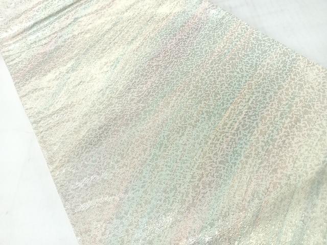 平和屋着物◎六通柄袋帯 螺鈿 霞文 ワンポイント 花唐草文 正絹 逸品 CABJ7775nb