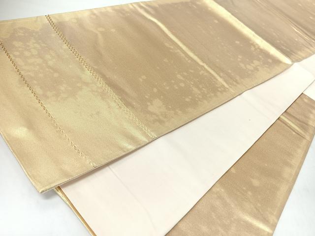 平和屋着物◎西陣 アート裕謹製 六通柄袋帯 霞門 金糸 証紙付き 正絹 逸品 未使用 CABJ7898nb