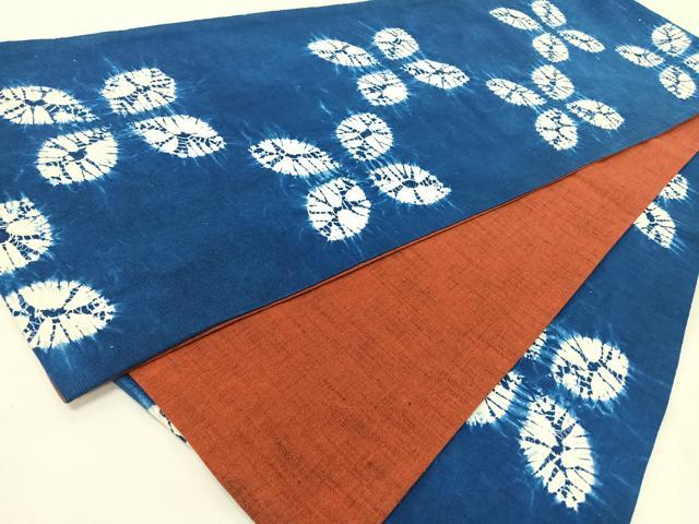 平和屋着物◎全通柄 京袋帯 絞り 舞花文 綿 逸品 CABJ7951nb