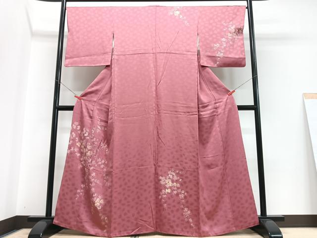 平和屋着物■訪問着 枝葉文 暈し染め 正絹 逸品 CABJ8005xe
