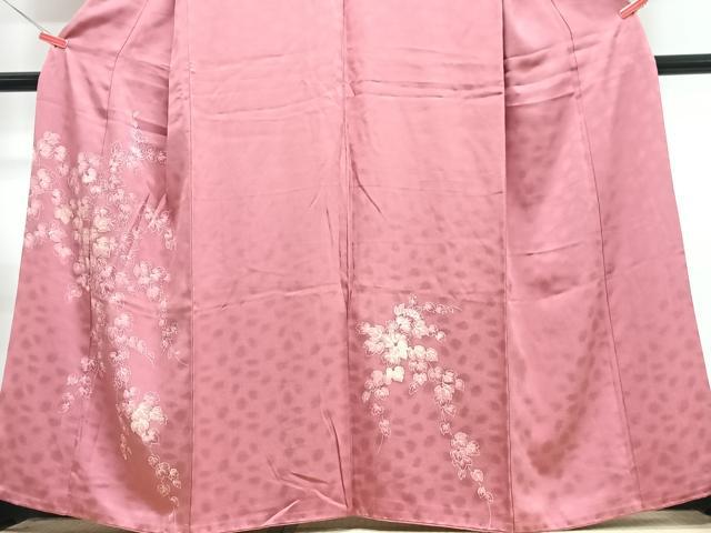 平和屋着物■訪問着 枝葉文 暈し染め 正絹 逸品 CABJ8005xe
