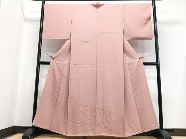 平和屋着物■訪問着 草花地紋 正絹 逸品 CABJ8007xe