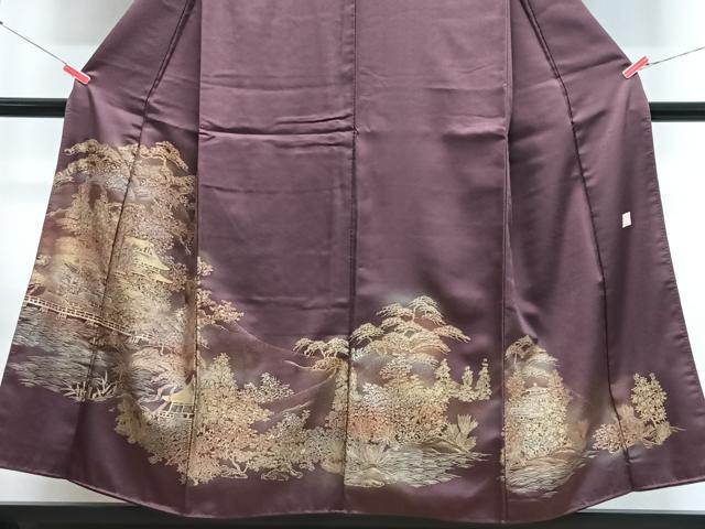 平和屋着物■訪問着 作家物 風景文 暈し染め 金彩 正絹 逸品 CABJ8012xe