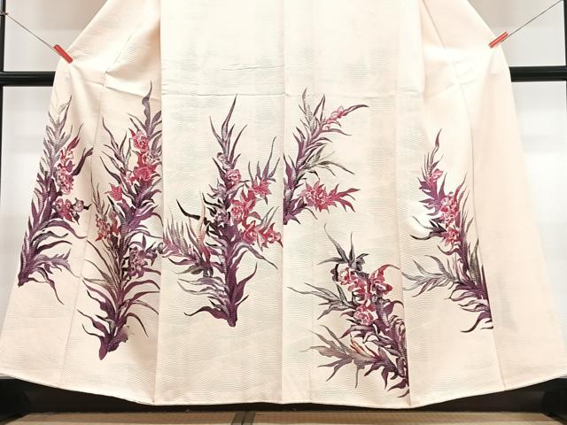 平和屋着物■訪問着 草花文 正絹 逸品 CABJ8014xe