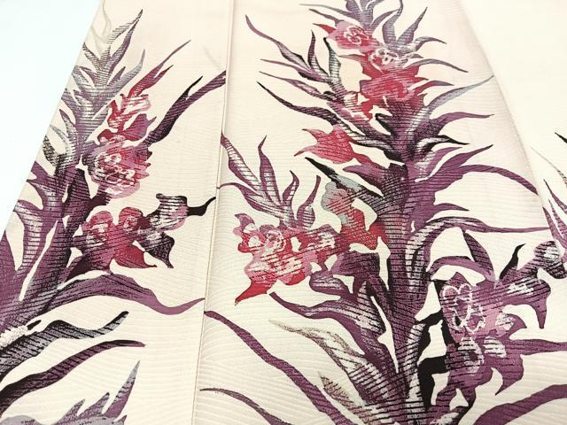 平和屋着物■訪問着 草花文 正絹 逸品 CABJ8014xe