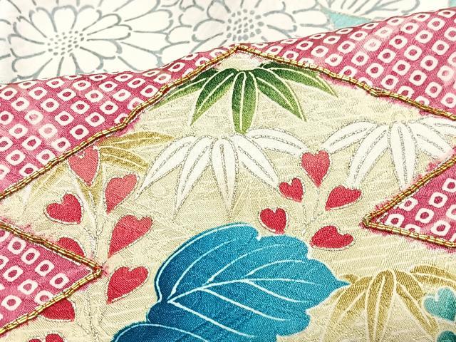 平和屋着物■豪華振袖 駒刺繍 松皮菱花文 暈し染め 金銀彩 正絹 逸品 CABJ8039xe