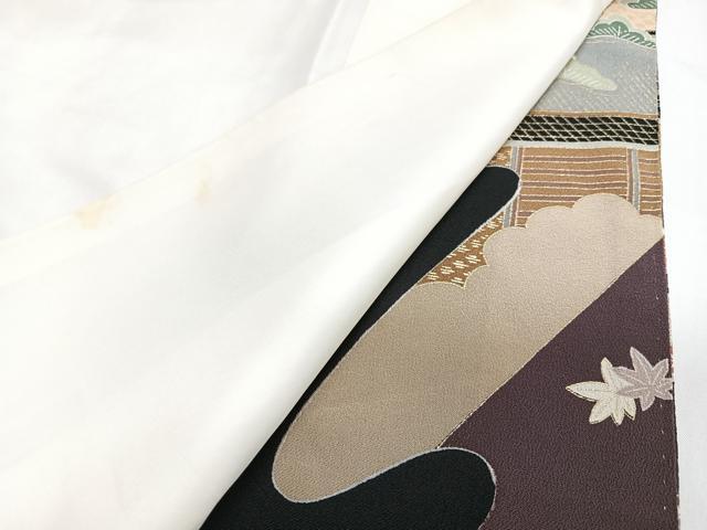 平和屋着物■豪華黒留袖 駒刺繍 鴛鴦風景松文 金彩 正絹 逸品 CABJ8047xe