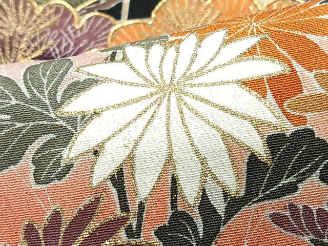平和屋着物■豪華黒留袖 作家物 駒刺繍 御所車花文 暈し染め 金彩 正絹 逸品 CABJ8053xe