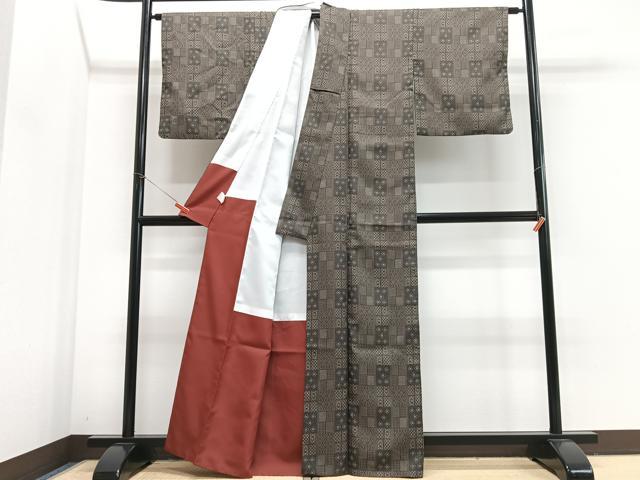 平和屋着物■小紋 吉祥花文 洗える着物 CABJ8060xe