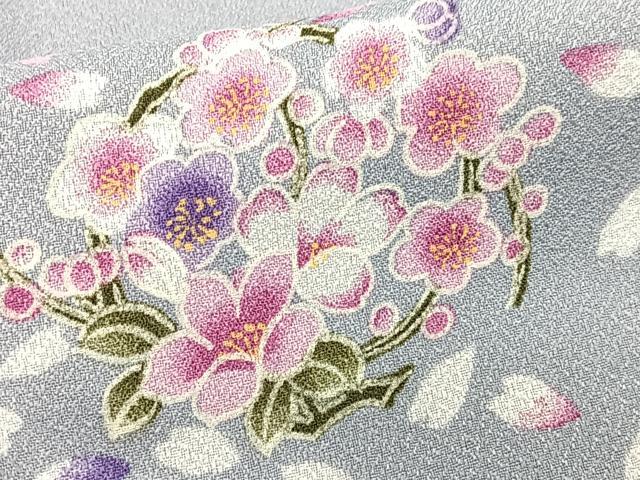 平和屋着物■小紋 舞花文 洗える着物 CABJ8063xe