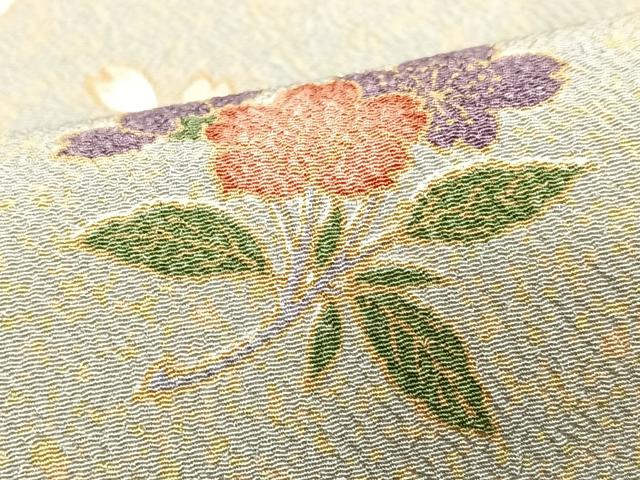 平和屋着物■小紋 舞花文 金彩 洗える着物 CABJ8065xe