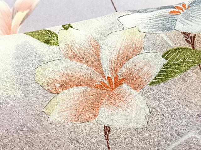 平和屋着物■小紋 枝花文 暈し染め 洗える着物 CABJ8070xe
