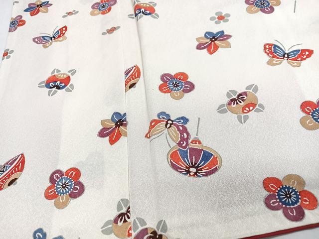 平和屋着物■上質な小紋 花蝶文 正絹 逸品 CABJ8075xe