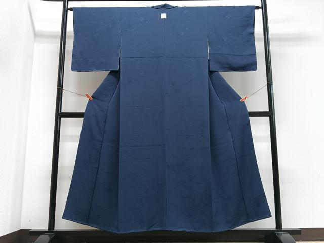 平和屋着物■上質な色無地 舞花地紋 褐返色 正絹 逸品 CABJ8089xe