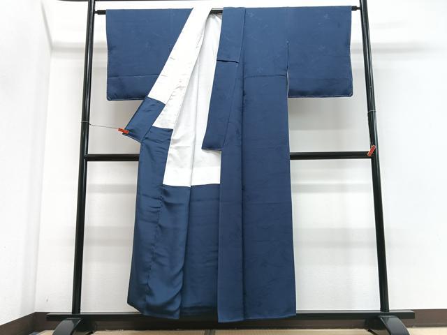 平和屋着物■上質な色無地 舞花地紋 褐返色 正絹 逸品 CABJ8089xe