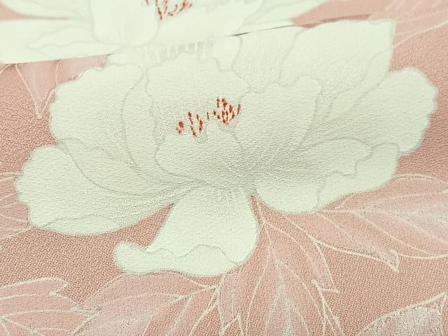 平和屋着物■訪問着 草花文 暈し染め 銀彩 正絹 逸品 CABJ8092xe