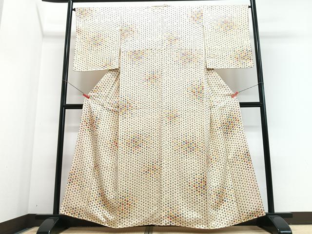 平和屋着物■上質な小紋 花尽くし 正絹 逸品 CABJ8108xe
