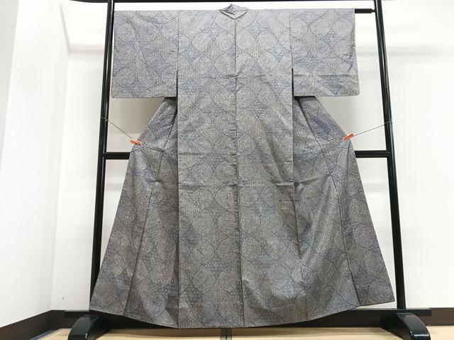 平和屋着物■本場染大島紬 正倉院花鳥文 正絹 逸品 CABJ8109xe