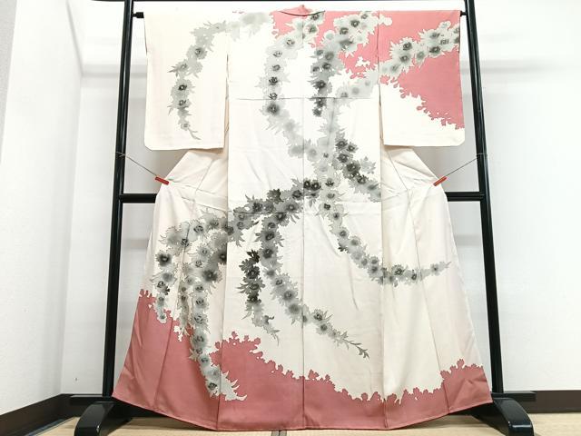 平和屋着物■訪問着 舞花文 金彩 正絹 逸品 CABJ8121xe