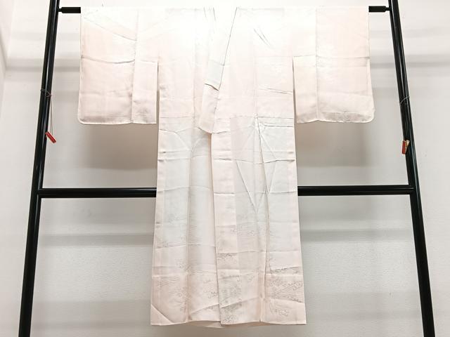 平和屋着物■長襦袢 無双仕立て 立波草花地紋 暈し染め 正絹 逸品 CABJ8141xe