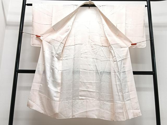 平和屋着物■長襦袢 無双仕立て 立波草花地紋 暈し染め 正絹 逸品 CABJ8141xe