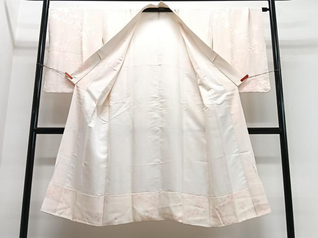 平和屋着物■長襦袢 袷 舞桜地紋 暈し染め 正絹 逸品 CABJ8143xe