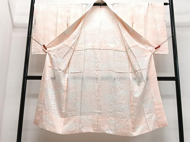平和屋着物■長襦袢 無双仕立て 紗綾形花地紋 正絹 逸品 CABJ8145xe