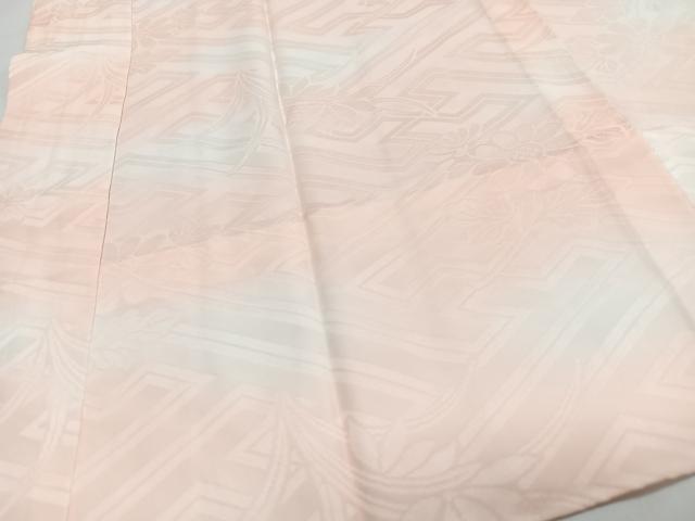 平和屋着物■長襦袢 無双仕立て 紗綾形花地紋 正絹 逸品 CABJ8145xe