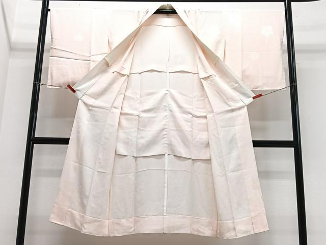 平和屋着物■長襦袢 無双仕立て 舞梅地紋 正絹 逸品 CABJ8148xe