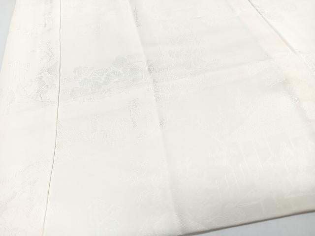 平和屋着物■長襦袢 無双仕立て 風景地紋 正絹 逸品 CABJ8150xe
