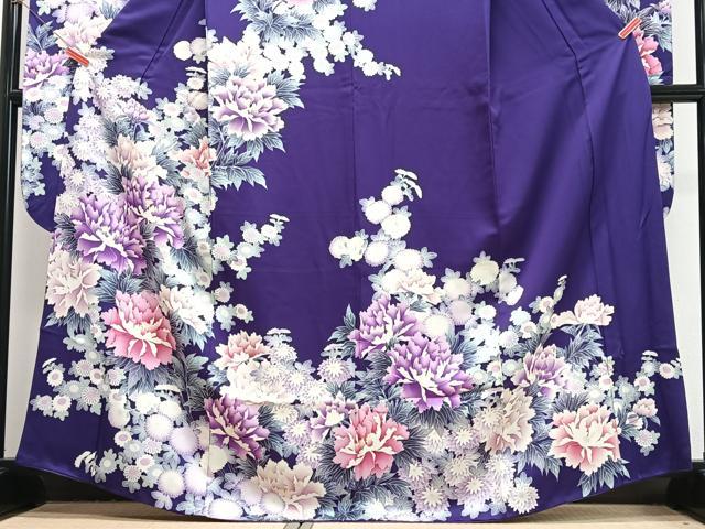 平和屋着物●豪華振袖 草花文 金彩 正絹 逸品 CABJ8168xe