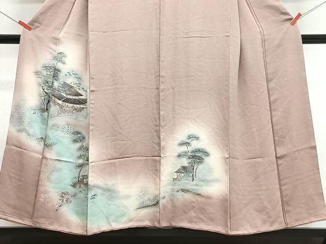 平和屋着物■訪問着 風景文 暈し染め 正絹 逸品 CABJ8175xe
