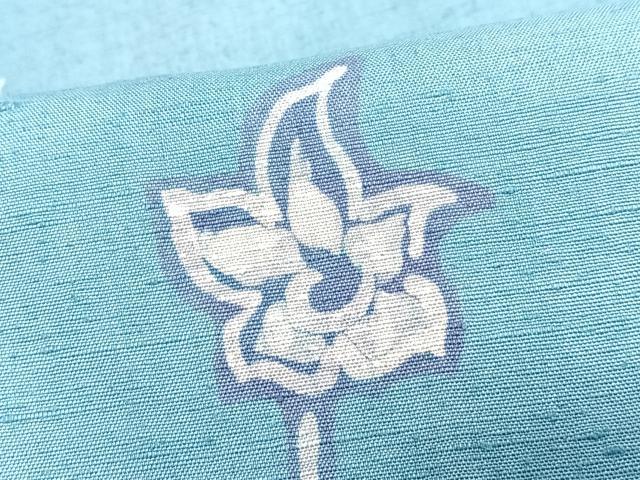 平和屋着物■上質な紬 草花文 正絹 逸品 CABJ8180xe