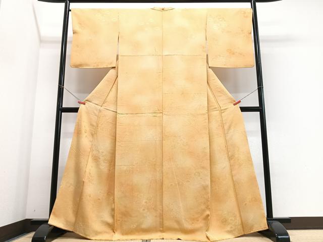 平和屋着物■上質な小紋 草花地紋 暈し染め 正絹 逸品 CABJ8186xe