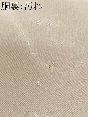 平和屋着物■上質な色無地 支子色 正絹 逸品 CABJ8227xe