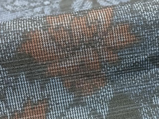 平和屋着物■上質な紬 雪輪花文 正絹 逸品 CABJ8237xe