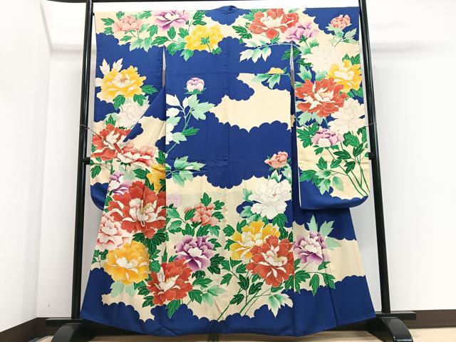 平和屋着物■豪華振袖 駒刺繍 牡丹 金彩 正絹 逸品 CABJ8248xe