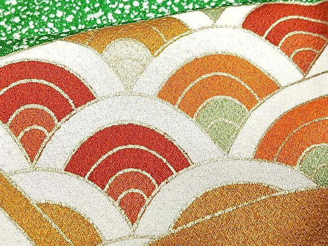 平和屋着物■訪問着 駒刺繍 吉祥文 たたき染め 金彩 正絹 逸品 CABJ8259xe