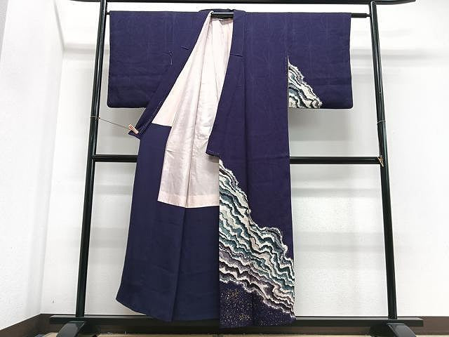 平和屋着物■訪問着 流水文 金彩 正絹 逸品 CABJ8267xe