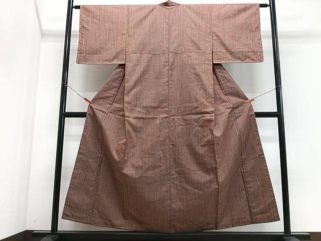 平和屋着物■上質なお召 絣文様 正絹 逸品 CABJ8273xe