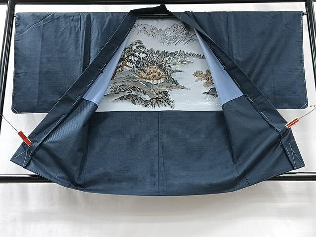 平和屋着物■男性 本場大島紬 アンサンブル 80亀甲 総詰め 正絹 逸品 未使用 CABJ8279xe