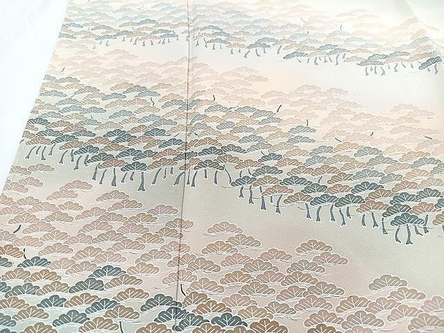 平和屋着物■訪問着 松樹林文 暈し染め 正絹 逸品 未使用 CABJ8281xe