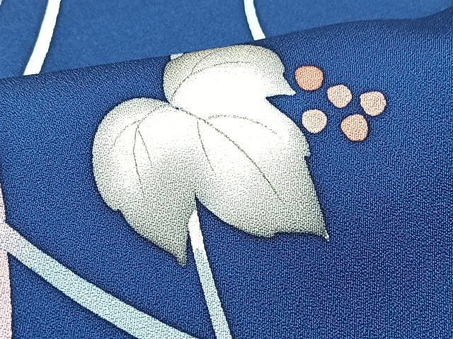 平和屋着物■上質な小紋 舞葉文 正絹 逸品 CABJ8286xe
