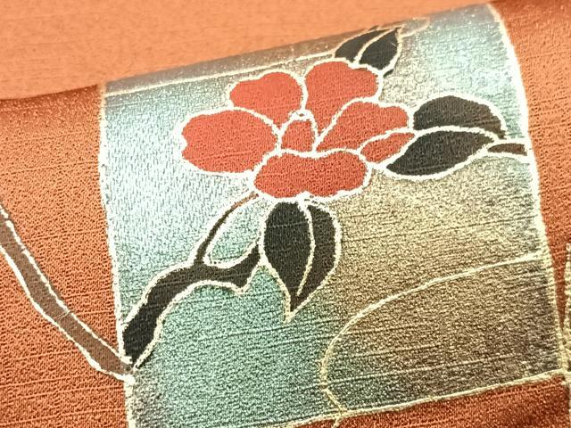 平和屋着物■訪問着 短冊花鳥文 暈し染め 金銀彩 正絹 逸品 CABJ8344xe
