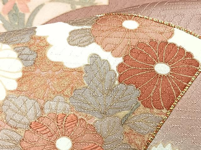 平和屋着物■訪問着 駒刺繍 流水地紙枝花文 暈し染め 金彩 正絹 逸品 CABJ8367xe