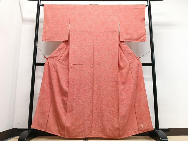 平和屋着物■江戸小紋 内田秀一 舞花文 正絹 逸品 CABJ8391xe