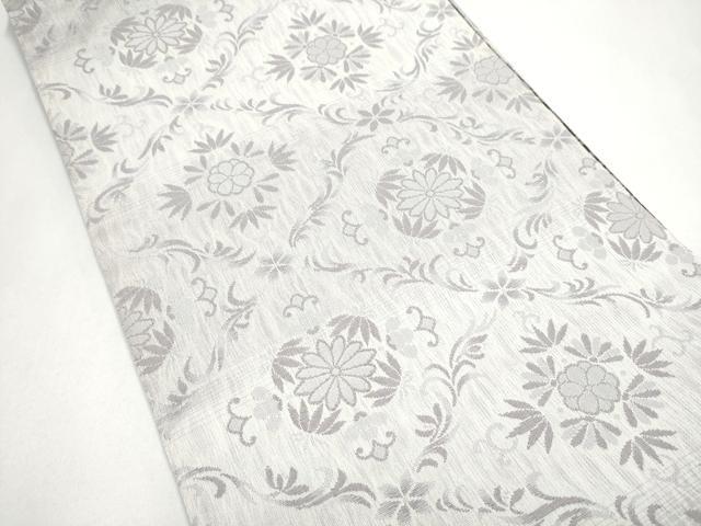 平和屋着物●両面 全通柄袋帯 三重錦織 華がさね 金糸 正絹 逸品 CABJ8401hy