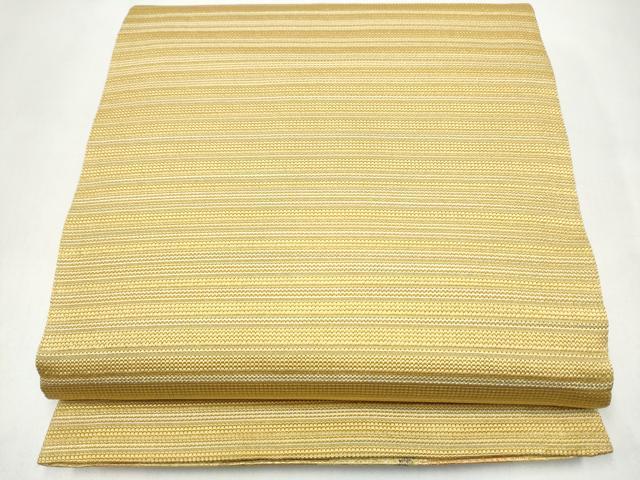 平和屋着物●両面 六通柄袋帯 霞文 金糸 正絹 逸品 CABJ8442hy