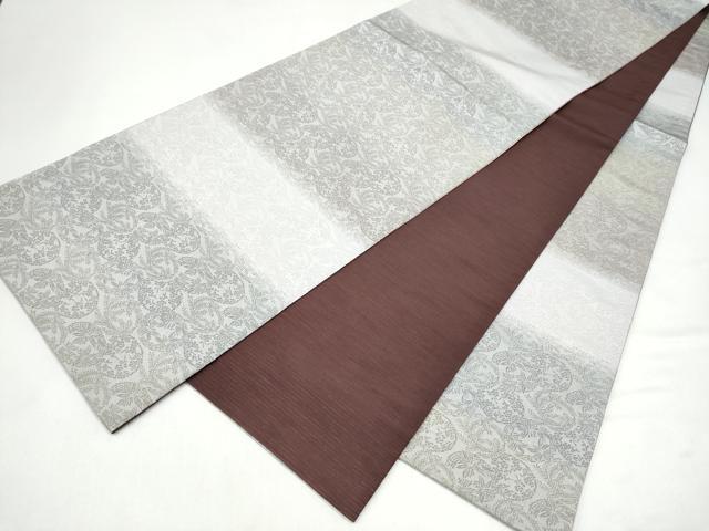 平和屋着物●両面 全通柄袋帯 松竹梅丸文 正絹 逸品 CABJ8458hy